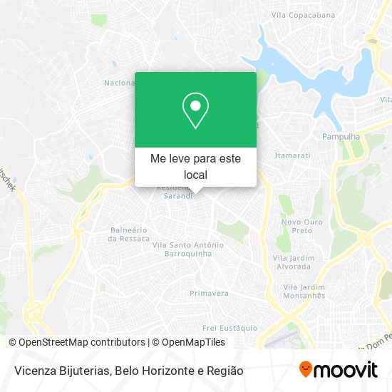 Vicenza Bijuterias mapa