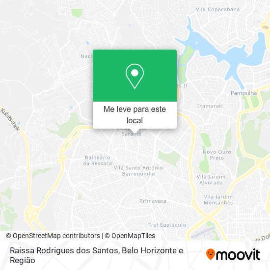 Raissa Rodrigues dos Santos mapa