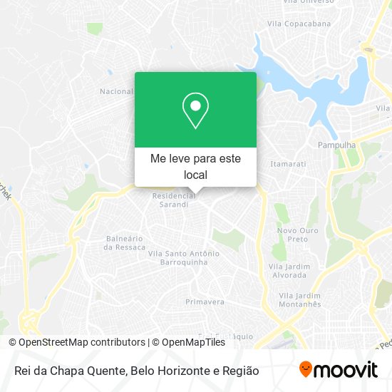 Rei da Chapa Quente mapa