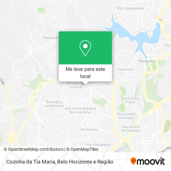 Cozinha da Tia Maria mapa