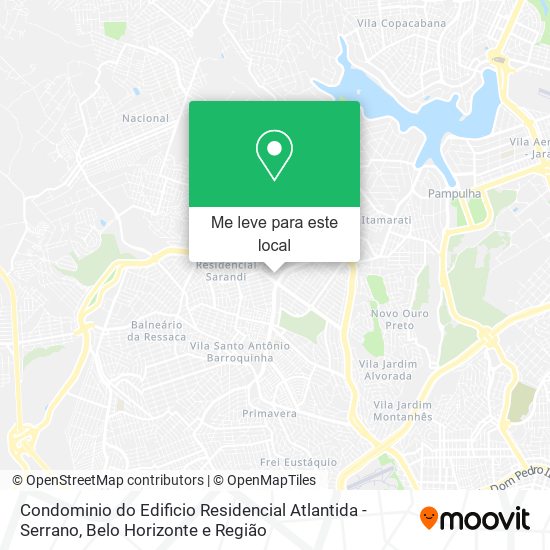 Condominio do Edificio Residencial Atlantida - Serrano mapa