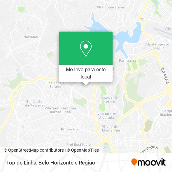 Top de Linha mapa