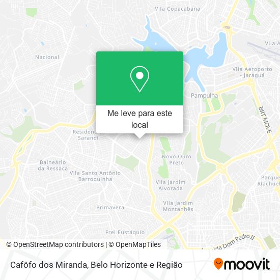 Cafôfo dos Miranda mapa
