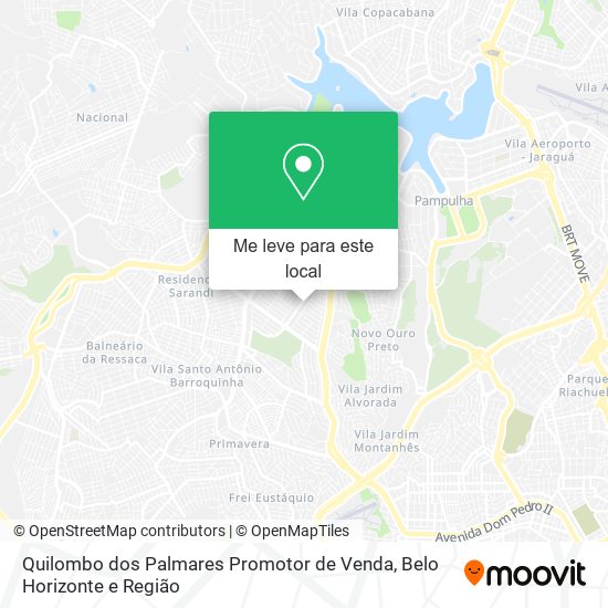 Quilombo dos Palmares Promotor de Venda mapa