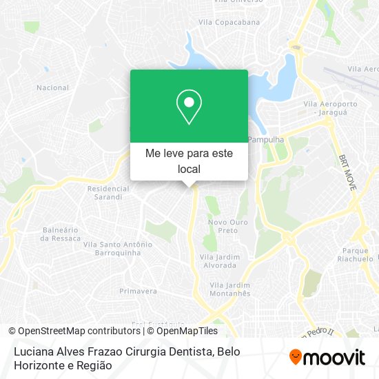 Luciana Alves Frazao Cirurgia Dentista mapa