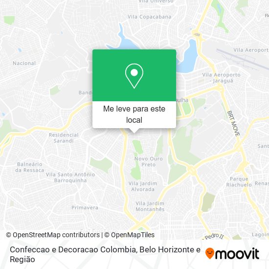 Confeccao e Decoracao Colombia mapa