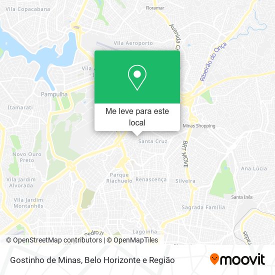 Gostinho de Minas mapa