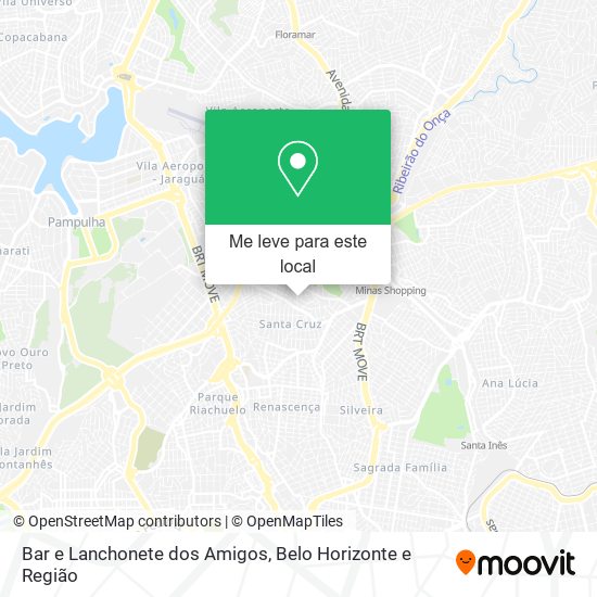 Bar e Lanchonete dos Amigos mapa