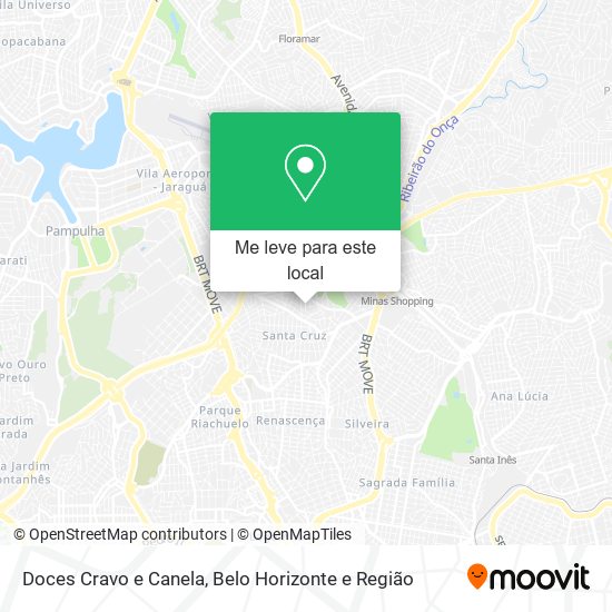 Doces Cravo e Canela mapa