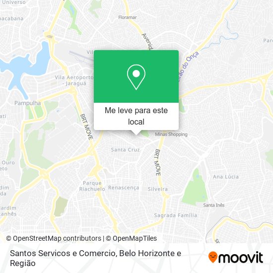 Santos Servicos e Comercio mapa