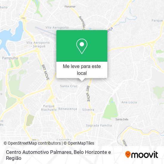 Centro Automotivo Palmares mapa
