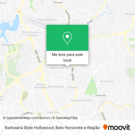 Barbearia Style Hollywood mapa