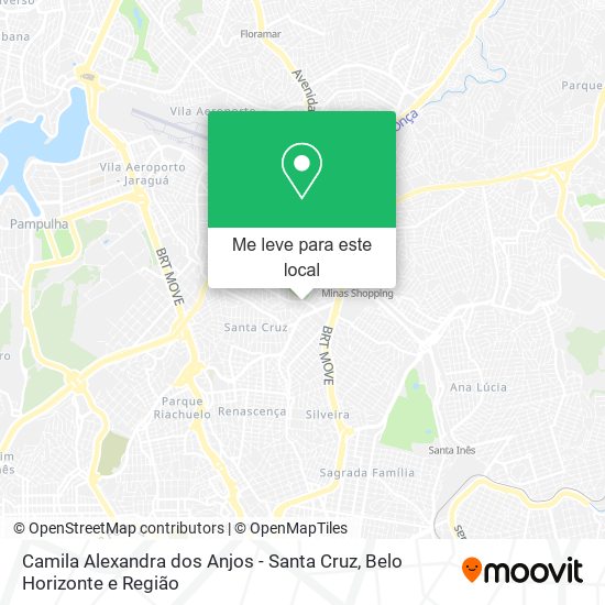 Camila Alexandra dos Anjos - Santa Cruz mapa