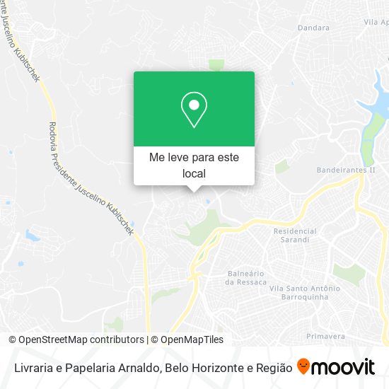 Livraria e Papelaria Arnaldo mapa
