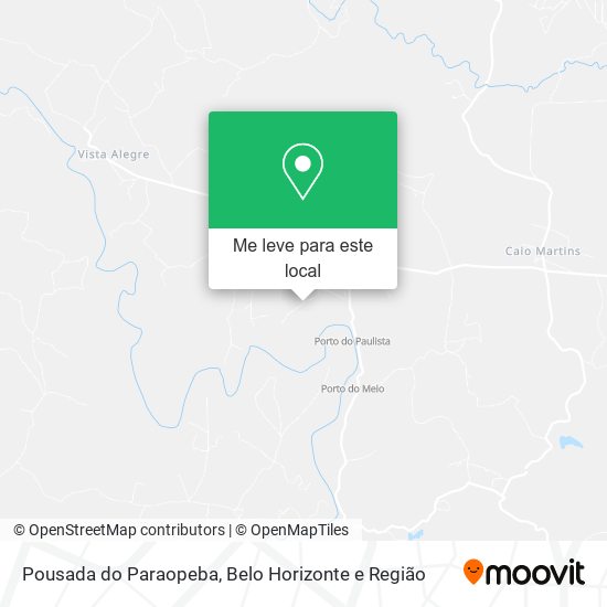 Pousada do Paraopeba mapa