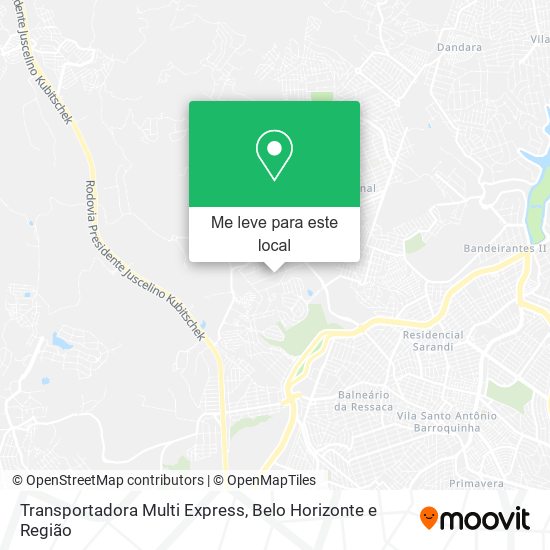Transportadora Multi Express mapa