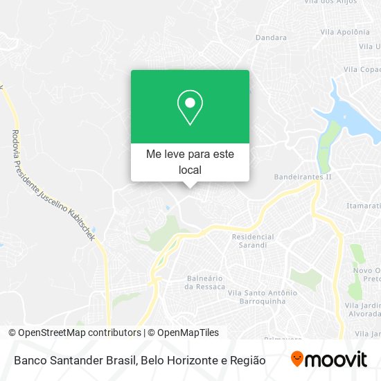 Banco Santander Brasil mapa