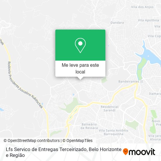 Lfs Servico de Entregas Terceirizado mapa
