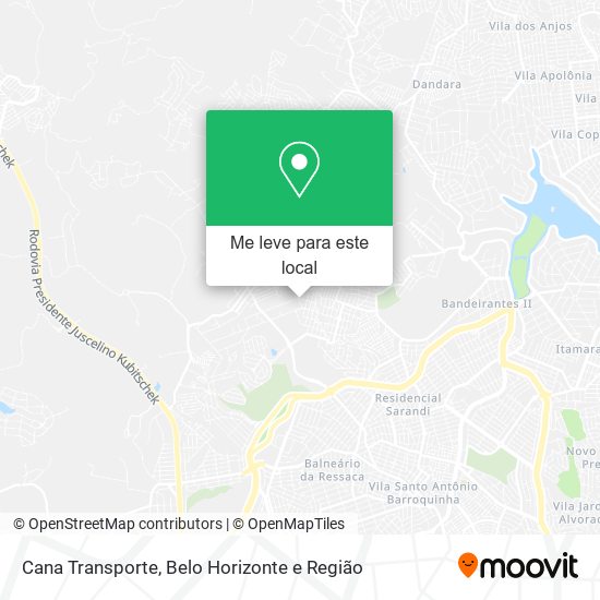 Cana Transporte mapa