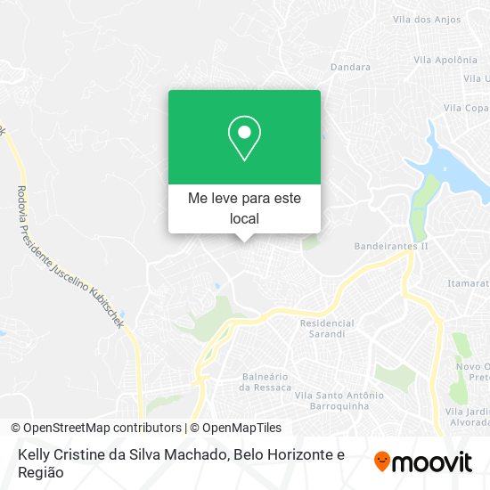 Kelly Cristine da Silva Machado mapa