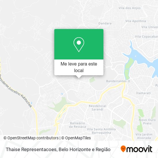 Thaise Representacoes mapa