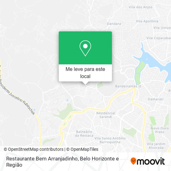 Restaurante Bem Arranjadinho mapa