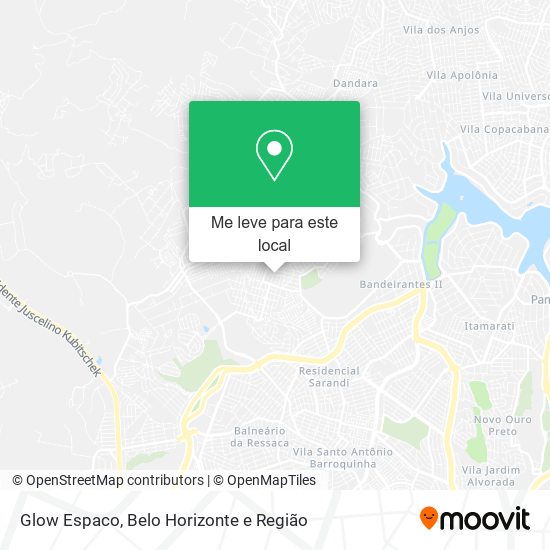 Glow Espaco mapa