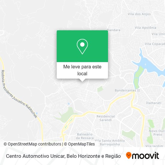 Centro Automotivo Unicar mapa