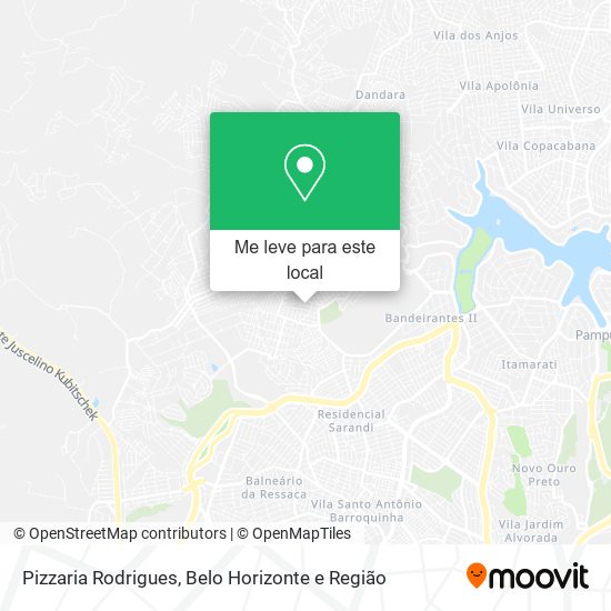 Pizzaria Rodrigues mapa