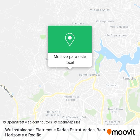 Wu Instalacoes Eletricas e Redes Estruturadas mapa