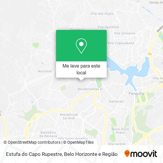Estufa do Capo Rupestre mapa
