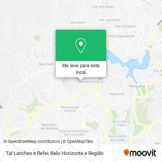 Tal Lanches e Refei mapa