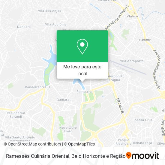 Ramessés Culinária Oriental mapa