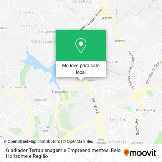 Gladiador Terraplenagem e Empreendimentos mapa
