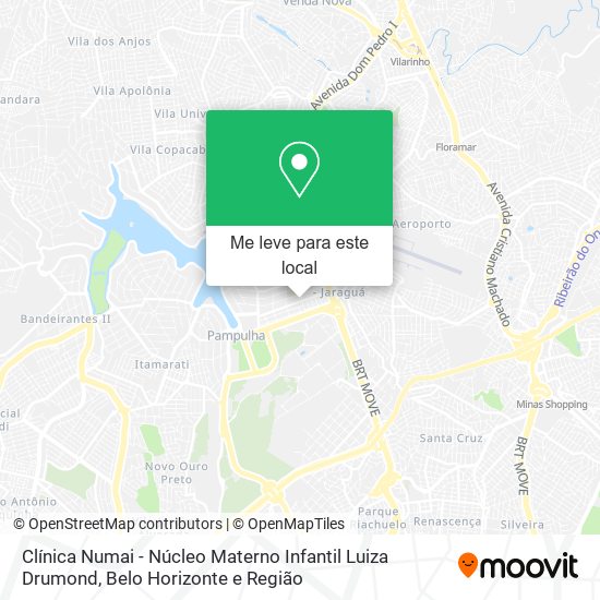 Clínica Numai - Núcleo Materno Infantil Luiza Drumond mapa