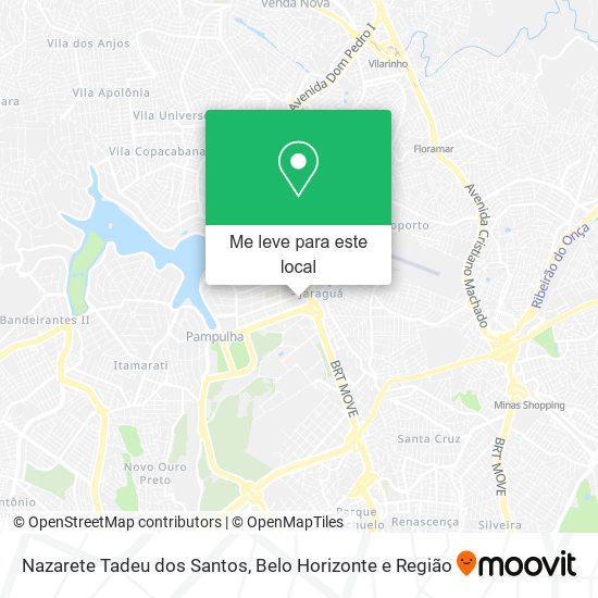Nazarete Tadeu dos Santos mapa