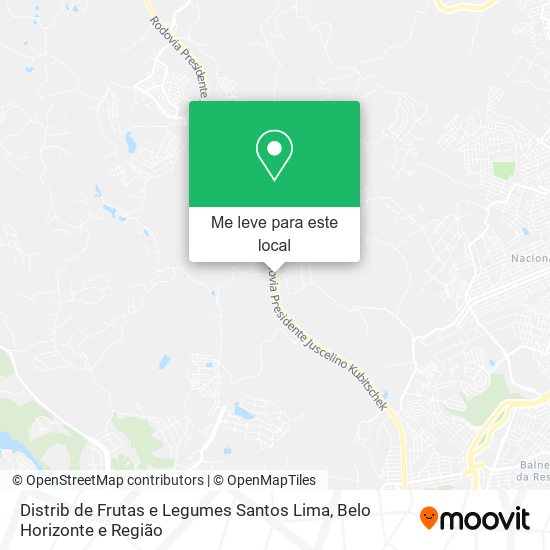Distrib de Frutas e Legumes Santos Lima mapa