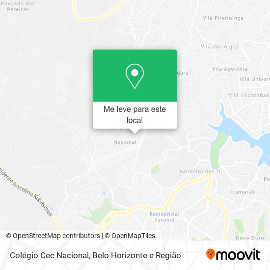 Colégio Cec Nacional mapa