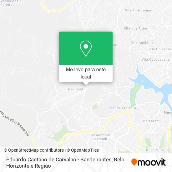 Eduardo Caetano de Carvalho - Bandeirantes mapa