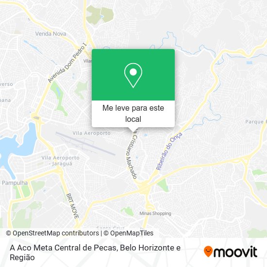A Aco Meta Central de Pecas mapa