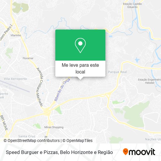Speed Burguer e Pizzas mapa