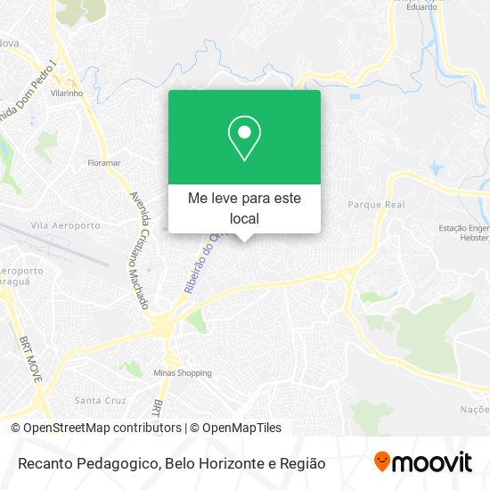 Recanto Pedagogico mapa