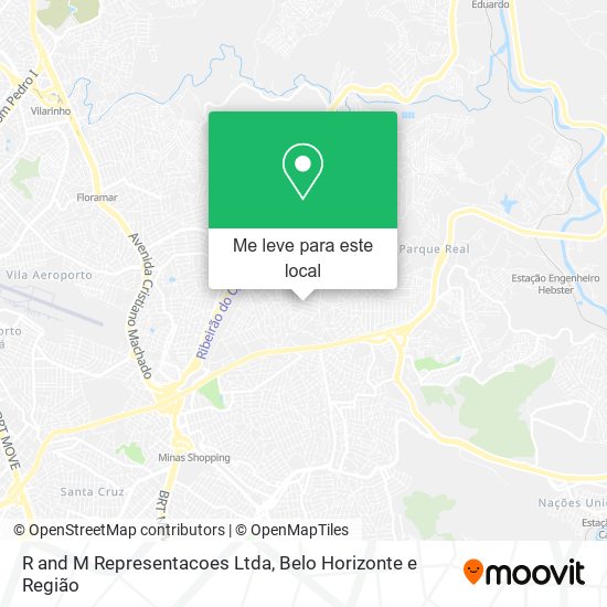 R and M Representacoes Ltda mapa