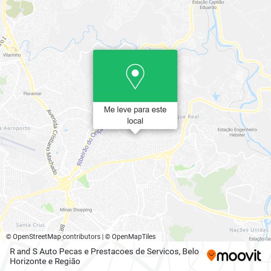 R and S Auto Pecas e Prestacoes de Servicos mapa