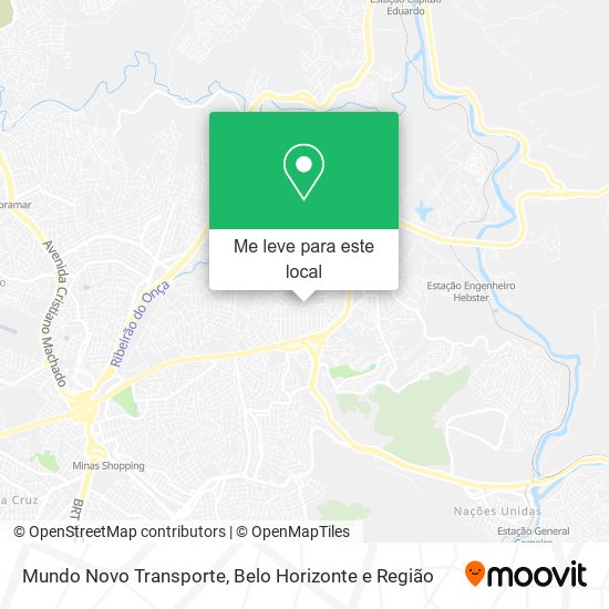 Mundo Novo Transporte mapa