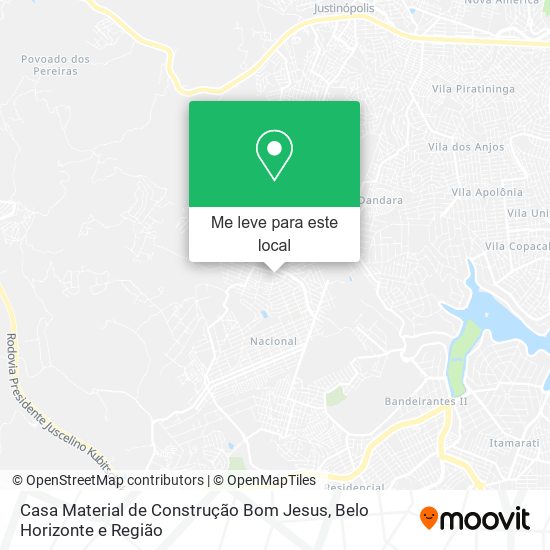 Casa Material de Construção Bom Jesus mapa