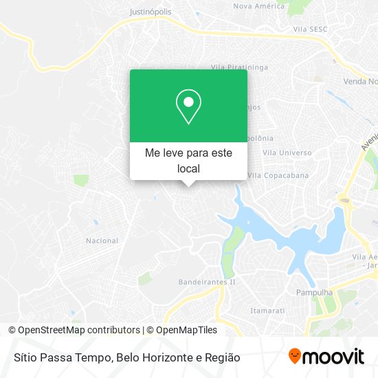 Sítio Passa Tempo mapa