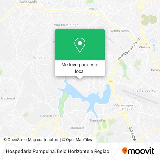 Hospedaria Pampulha mapa