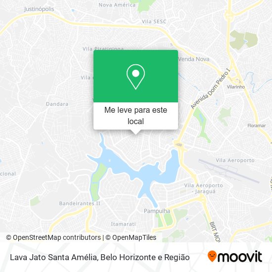 Lava Jato Santa Amélia mapa