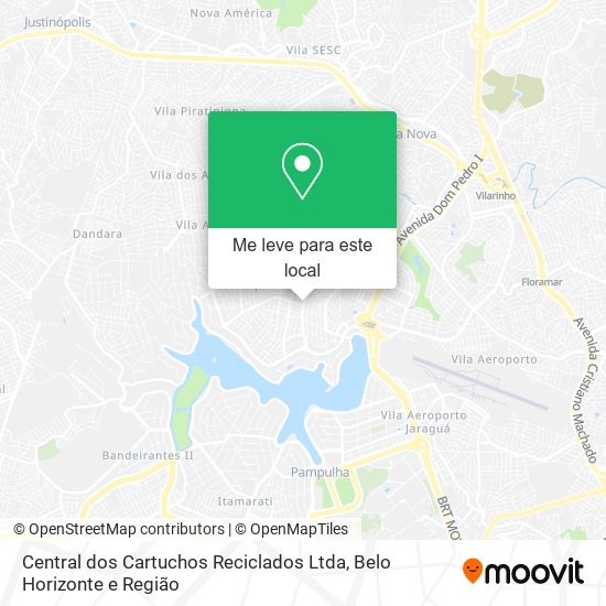 Central dos Cartuchos Reciclados Ltda mapa